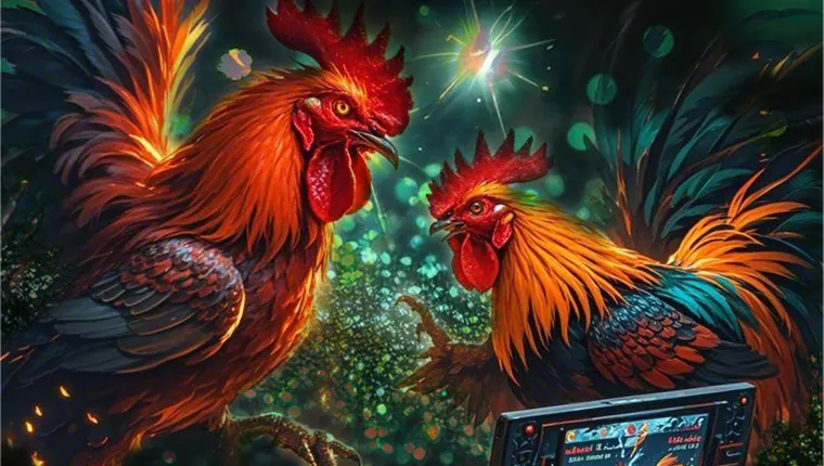 Player intently looking at an ss777 slot strategy chart with golden and red hues